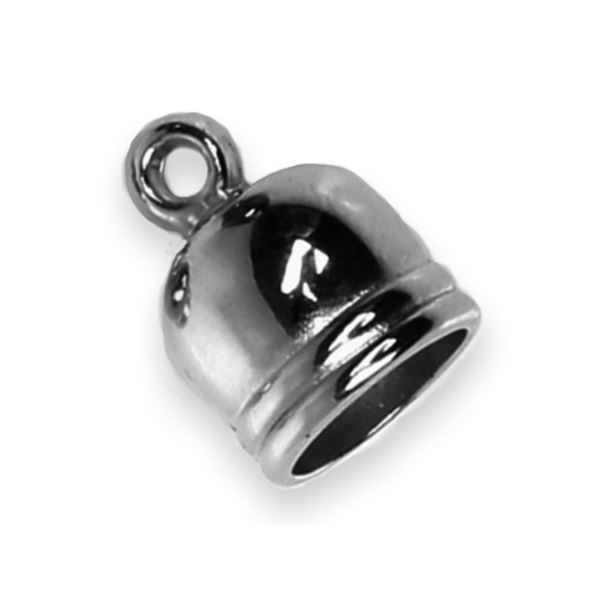 Kapl�k bi�utern� hladk� HEMATIT otvor 8 mm-KAPL006-4