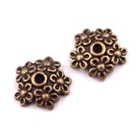 Kaplík biuterní zdobený 10x3 mm Staromosaz-KAPL047-K248