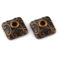 Kaplík biuterní zdobený 10x10 mm Starom-KAPL052-K2427