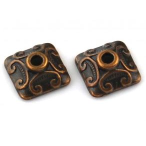 Kapl�k bi�utern� zdoben� 10x10 mm Starom��-KAPL052-K2427