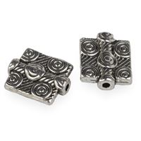 Kovové korálky 12,5 x 10 x 3 mm (otvor 1,2 mm)