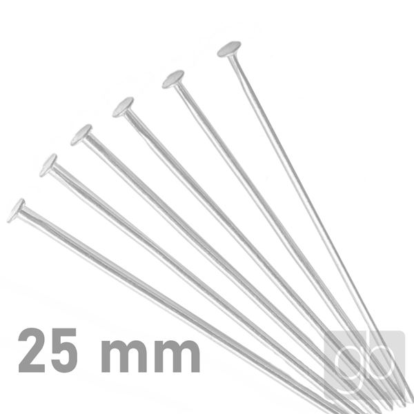 Ketlovac� n�ty ST��BRN� 25 mm 50 ks