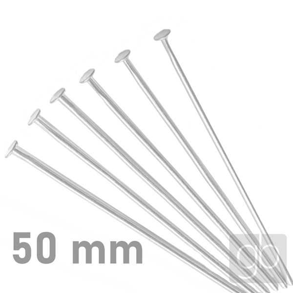 Ketlovac� n�ty ST��BRN� 50 mm 50 ks