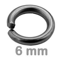 Krouek spojovací jednoduchý HEMATITE 6 mm 10 ks