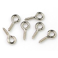 Biuterní oko se závitem 6 ks Platina