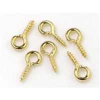 Biuterní oko se závitem 6 ks Zlatá