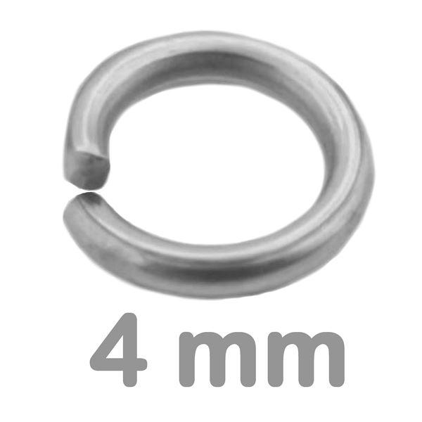 Krouek spojovac jednoduch PLATINA 4 mm 10 ks