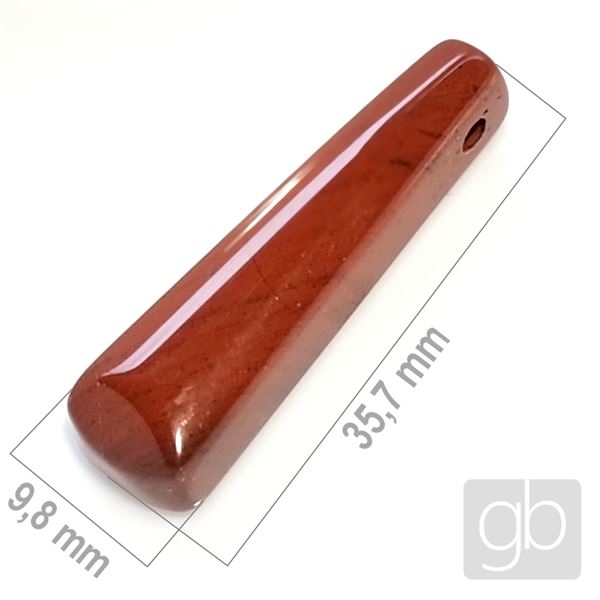  Jaspis brekciov� - vrtan� 35,7 x 9,8 mm MI014