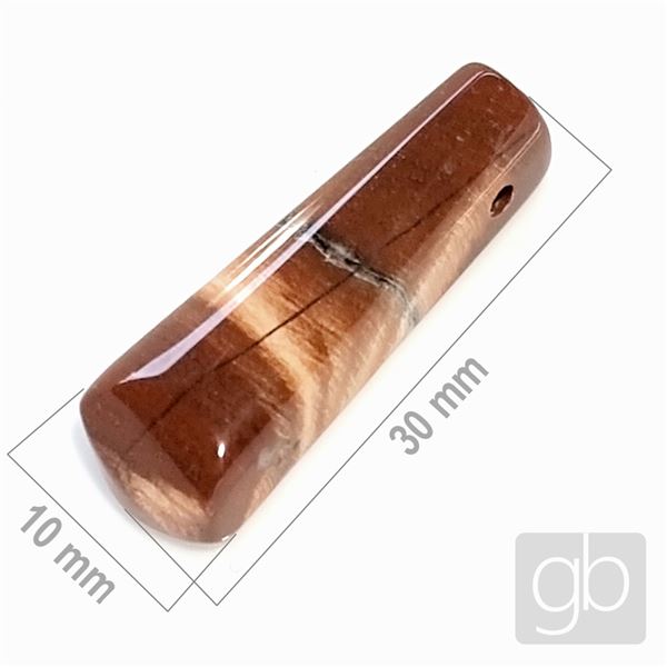  Jaspis brekciov - vrtan 30 x 10 mm MI016