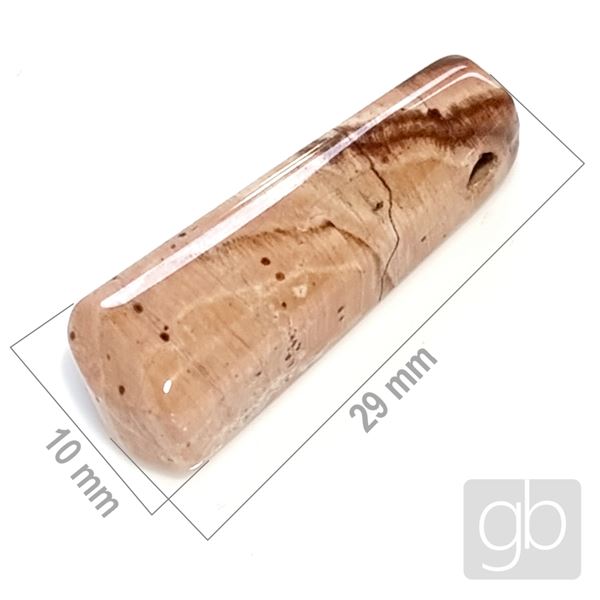  Jaspis brekciový - vrtaný 29 x 10 mm MI019