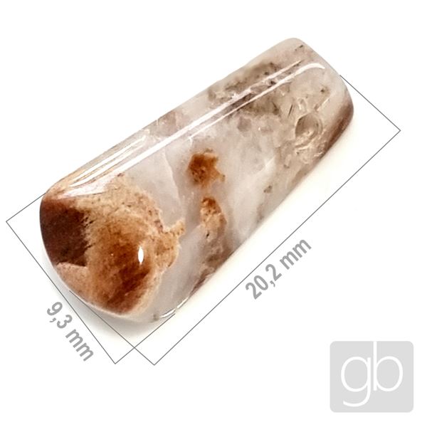  Jaspis brekciov� - vrtan� 20,2 x 9,3  mm MI023