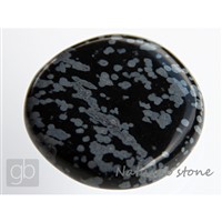 Obsidian obláčkový - placka (37,9x36,4x10,2 mm) 
