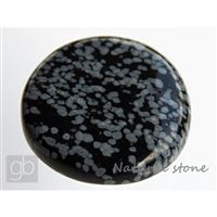 Obsidian obláčkový - placka (38,3x36,8x9,8 mm)  