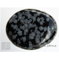 Obsidian obláčkový - placka (38,9x35,7x11,5 mm) 