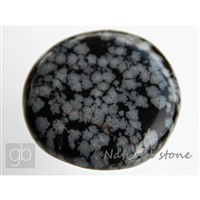 Obsidian obláčkový - placka (39,7x39x9,5 mm) 