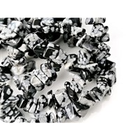 Obsidian oblákový zlomky 95 cm drahý kámen 