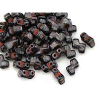 ZET BEADS dvoudírkové korálky 5x6 mm Travertin (23980/86800) MP00018