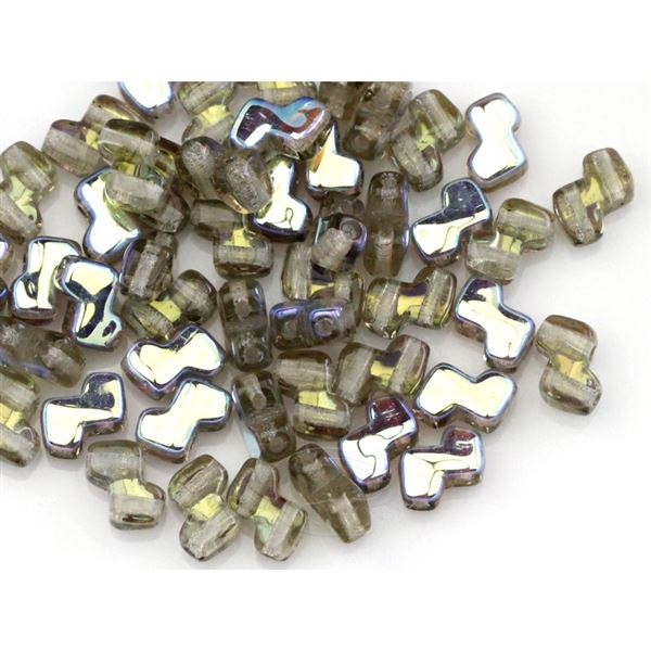 ZET BEADS dvoudrkov korlky 5x6 mm Zelen (40020/28701) MP00022