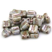 SILKY BEADS BLOCK 6x6mm-Béová (03000/65431) 20 ks