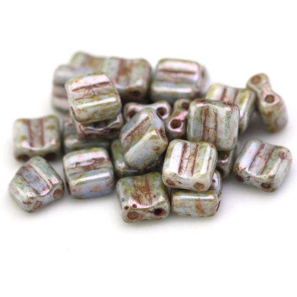 SILKY BEADS BLOCK 6x6mm-Bov (03000/65431) 20 ks