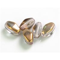 Mačkané perle Lucerna Zlatá 9 x 4,5 mm 