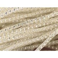 Pruná návleková síka MESH TUBING 4 mm Béová K1418