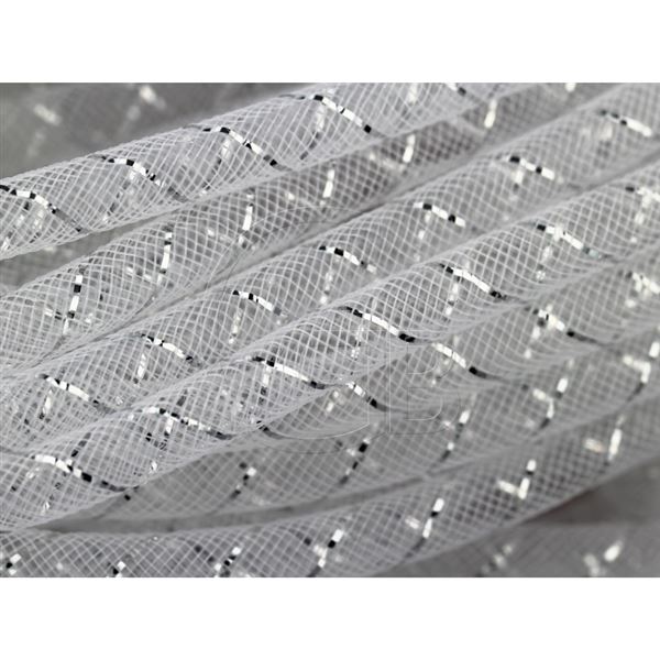 Pru�n� n�vlekov� s�ka MESH TUBING 8 mm B�l� K1415XL