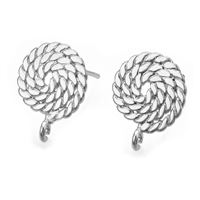 Náunice puzety o 11 mm Stíbrná