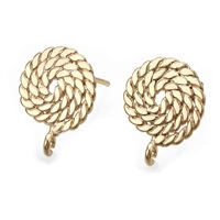 Náu�nice puzety o 11 mm Zlatá