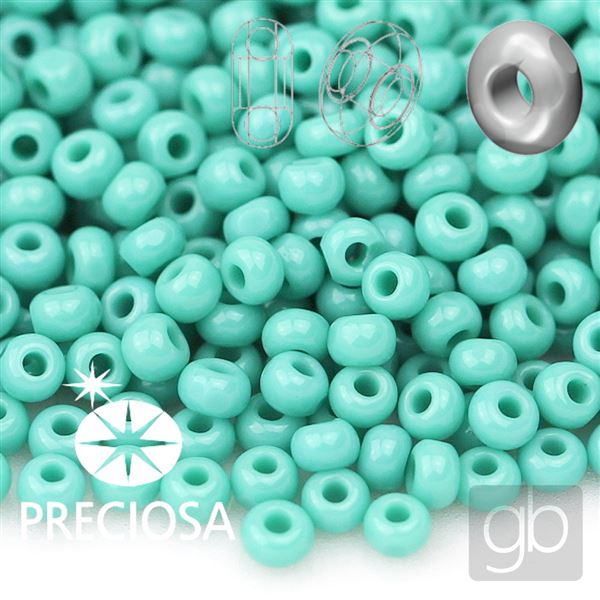 Preciosa CHARLOTTE 11/0 2,1 mm Tyrkysov 63130 20 g
