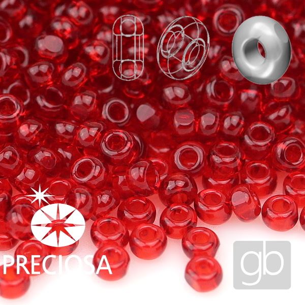 Preciosa CHARLOTTE 11/0 2,1 mm �erven� 90090 20 g