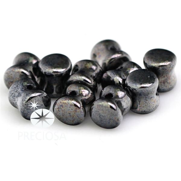 Preciosa korlky PELLET 24 ks Hematit (23980-14400) PEL084