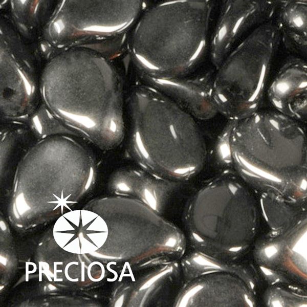 Preciosa PIP 5 x 7 mm 25 ks ern Hematit 23980-27200