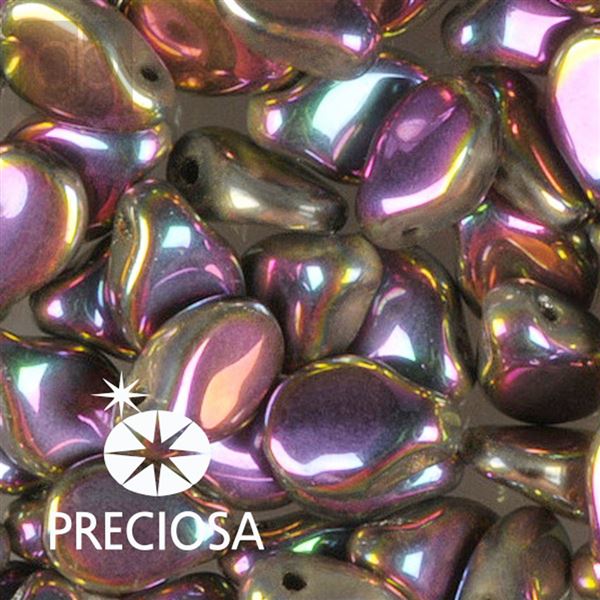 Preciosa PIP korlky 5x7 mm 25 ks Iris (23980-29443) PIP121