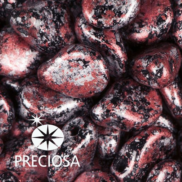 Preciosa PIP 5 x 7 mm 25 ks �ern� �erven� 23980-45705