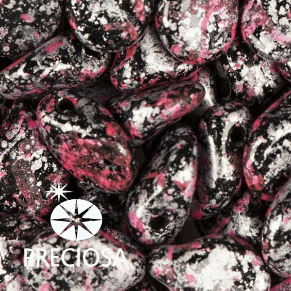 Preciosa PIP 5 x 7 mm 25 ks �ern� R��ov� 23980-45708