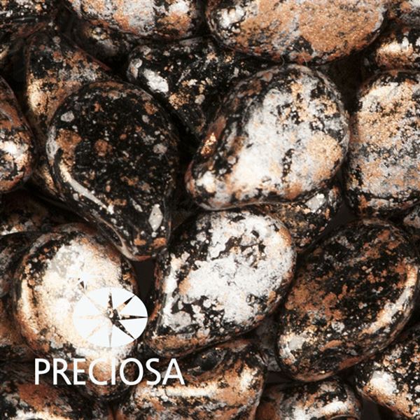 Preciosa PIP 5 x 7 mm 25 ks �ern� Bronz 23980-45709