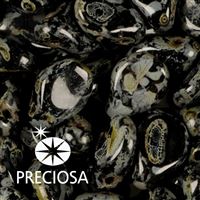 Preciosa PIP 5 x 7 mm 25 ks erná Travertin 23980-86805