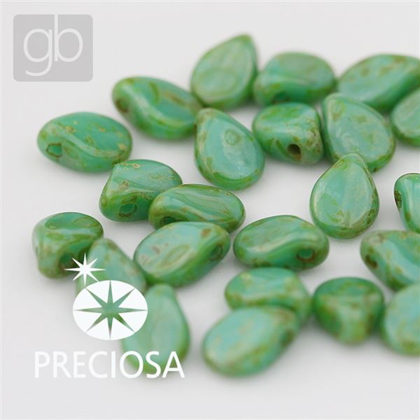 Preciosa PIP 5 x 7 mm 25 ks Zelen� 63130-86805