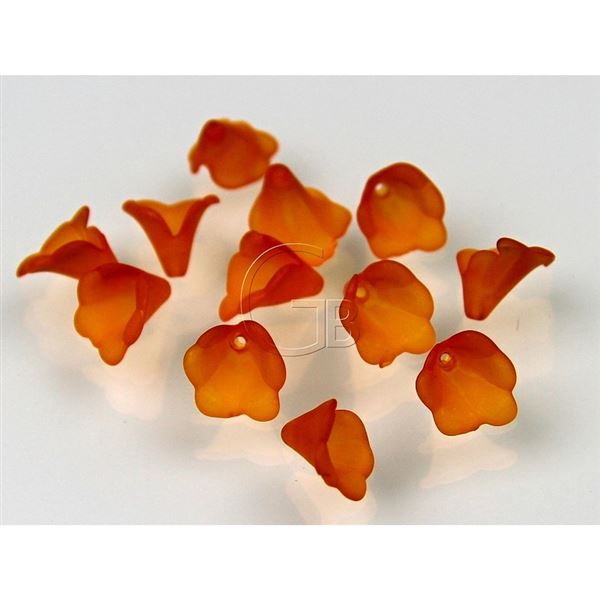 Korálky Plast Kala 10x10 mm OranžováPL61