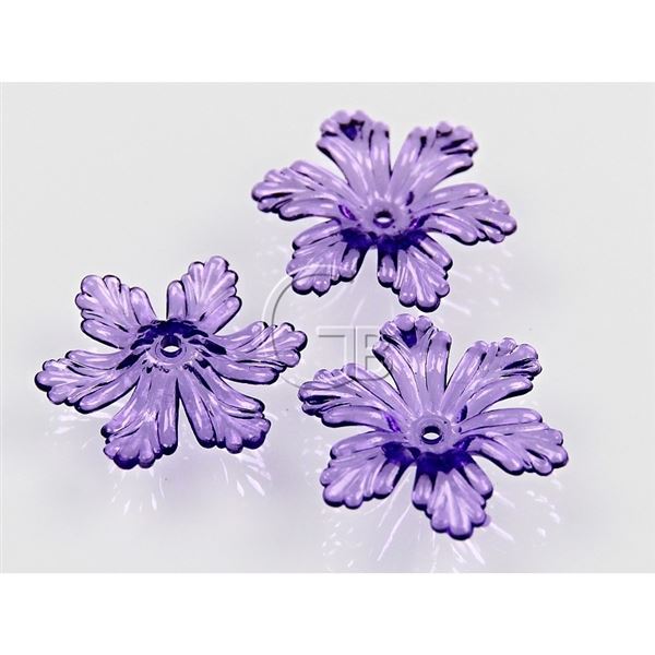 Kor�lky Plast Kv�t 27mm Fialov� PL88