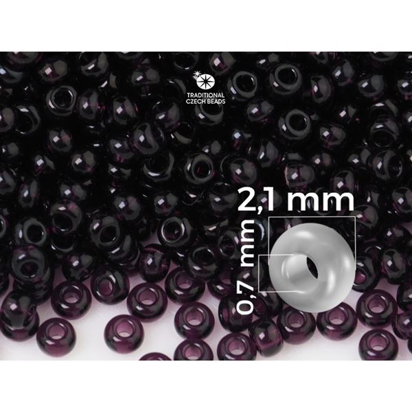 Preciosa rokajl 11/0 2,1 mm Fialov (PRE11282) 20 g