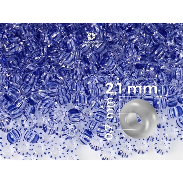 Preciosa rokajl 11/0 2,1 mm Modr (PRE11284) 20 g