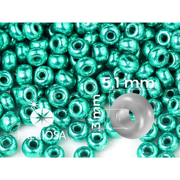 Kor�lky Preciosa rokaj 4/0 5,4 mm Zelen� (PRE4025) 50 g