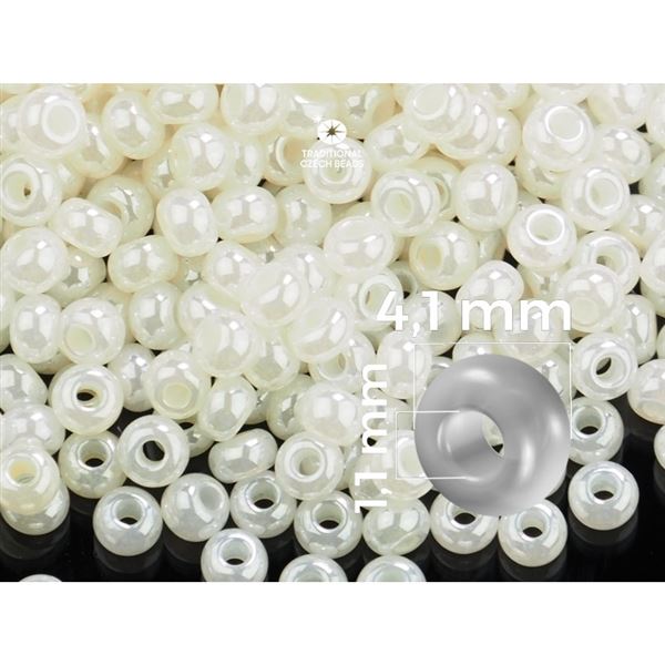 Preciosa rokajl 6/0 - 4,1 mm B�ov� (PRE6111) 50 g