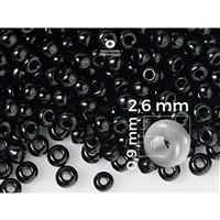 Preciosa rokajl 9/0 - 2,6 mm erná (23980) 50 g
