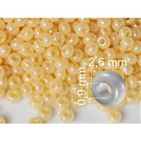 Preciosa rokajl 9/0 - 2,6 mm Béová (47185) 50 g