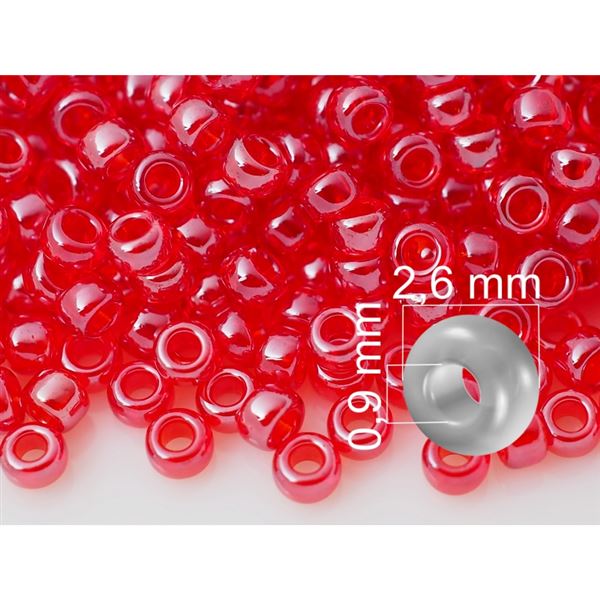 Preciosa rokajl 9/0 - 2,6 mm �erven� (PRE9072) 20 g