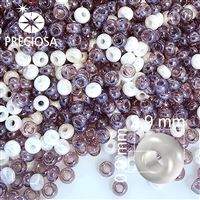 Preciosa rokajl MIX 8/0 2,9 mm Fialová Bílá PRM001 50 g