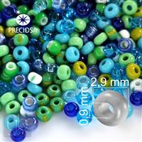 Preciosa rokajl MIX 8/0 PRM010 Zelená Modrá 50 g
